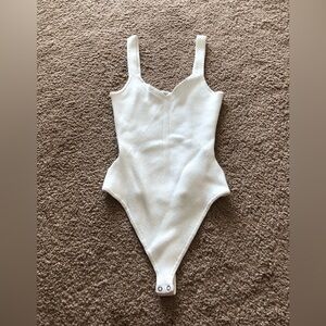 Abercrombie & Fitch white tank bodysuit